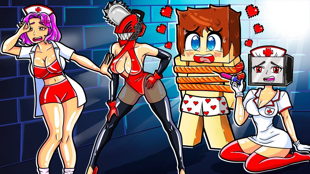МЕНЯ СПАСЛА ВЛЮБЛЕННАЯ ДЕВУШКА БЕНЗОПИЛА В МАЙНКРАФТ! КРАСЯ CHAINSAW GIRL MINECRAFT