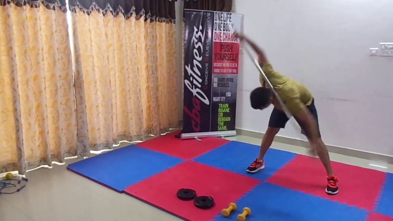 Workout to lose side Fat (Love Handles) & Barbell Twist