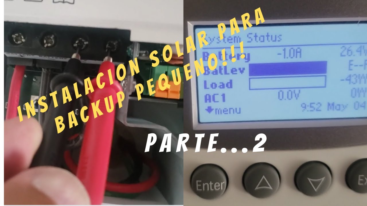 Como Instalar Sistema Pequeño Backup Solar Para Emergencias [ Parte 2]