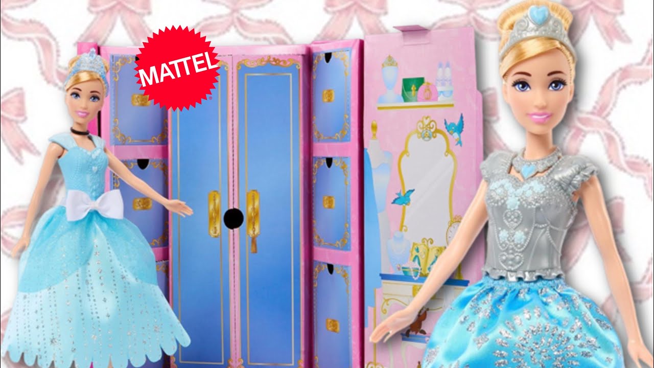 Cinderella 🎀💙🦋 Royal Fashion Reveal Doll Playset by Mattel 🐭✨⭐️ Review