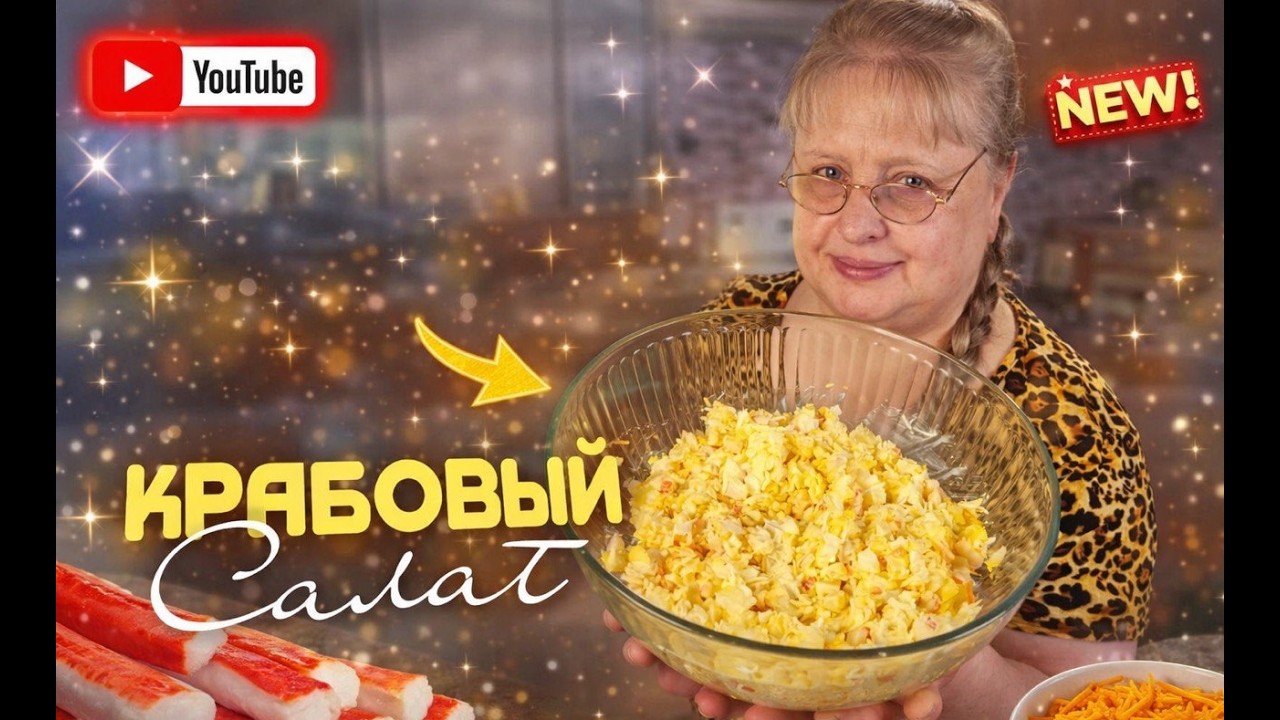 Нежнее нежности 😋 Весенний крабовый салат 🍽👩‍🍳