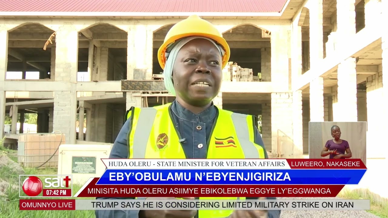 EBY'OBULAMU N'EBYENJIGIRIZA: Minisita Huda Oleru asiimye ebikolebwa eggye ly'ggwanga.