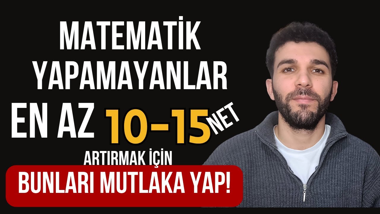 KPSS 2026 MATEMATİK YAPAMAYANLAR Bunları Yapın Netinizi Artırın!