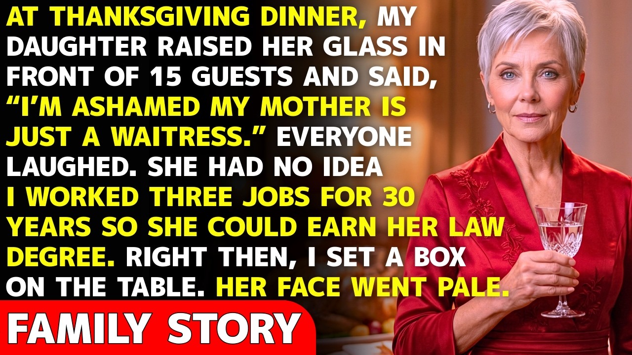 “I’m Ashamed My Mom Is Just a Waitress,” My Daughter Toasted at Thanksgiving Dinner.