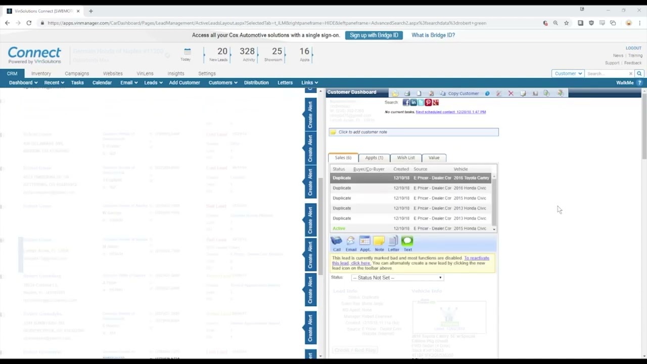 Lead History in VinSolutions - How to Find It and Use It to Sell More Vehicles