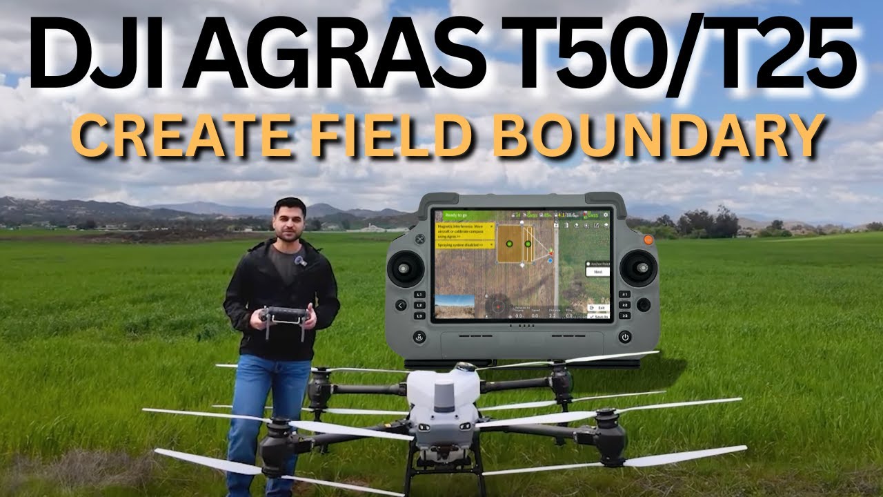 How to Create a Field Boundary Manually with DJI Agras T50/T25