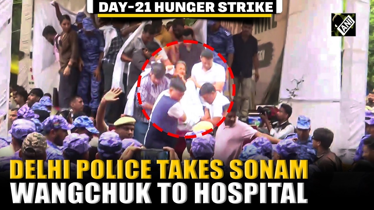 DAY-21 HUNGER STRIKE: Activist Sonam Wangchuk removed from Jantar Mantar, taken to hospital