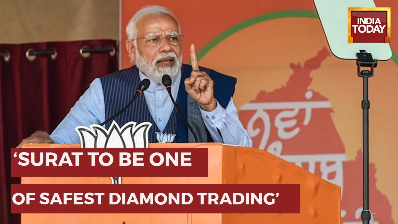 PM Modi Lays Foundation Stone & Dedicates Development Projects In Surat, Gujarat