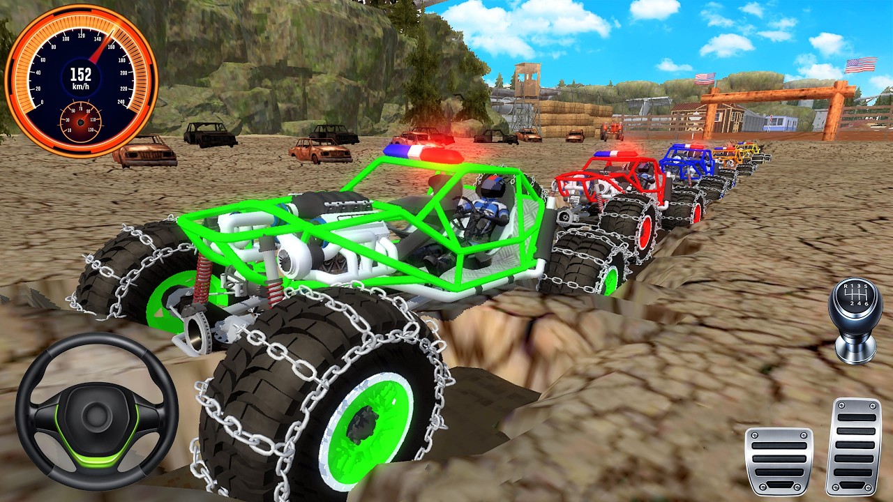 Juegos De Carros - Extreme Racing Police Crawlers 4x4 Dirt ATV Driving Offroad - Android [Gameplay]