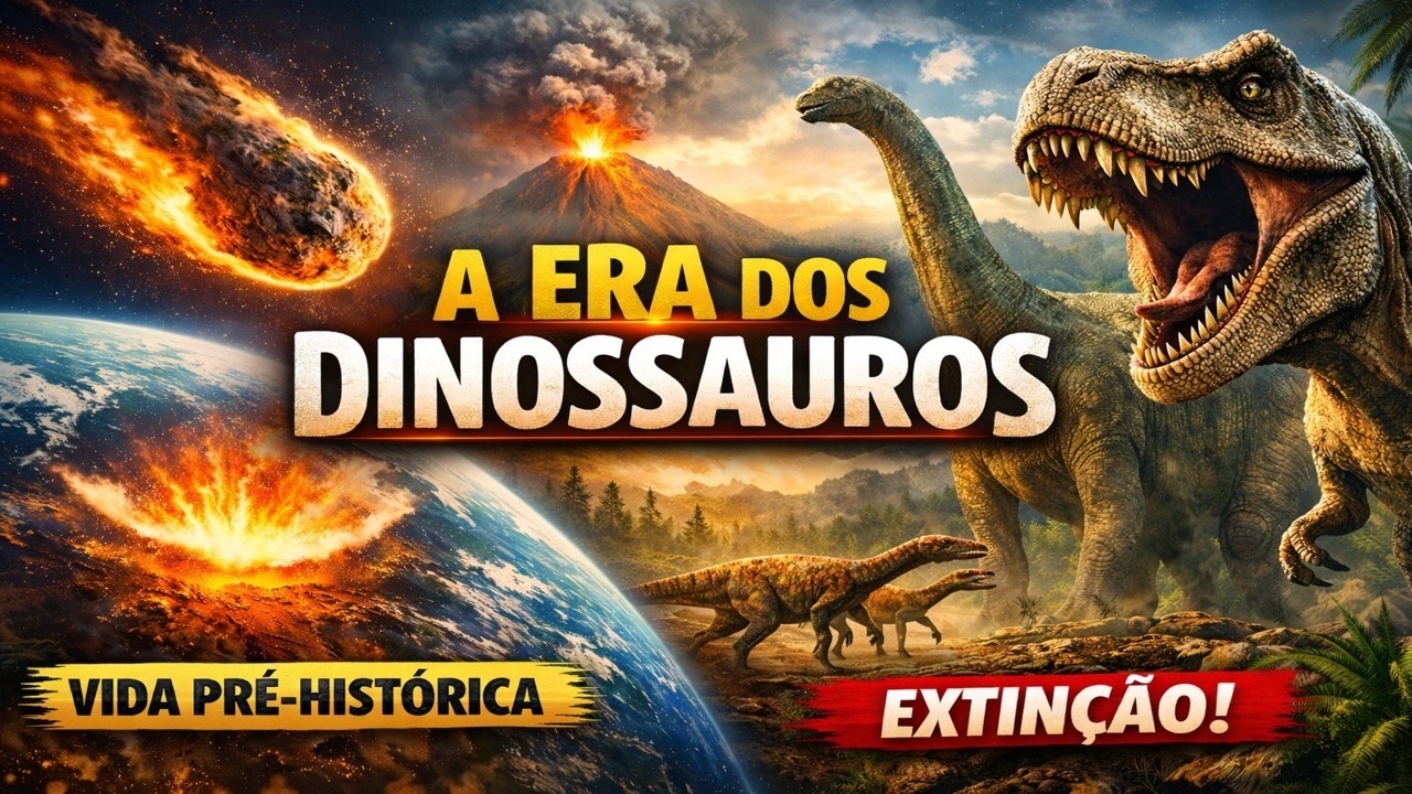A Vida na Era dos Dinossauros: Como Era o Mundo Pré-Histórico e a Extinção pelo Asteroide 🦖