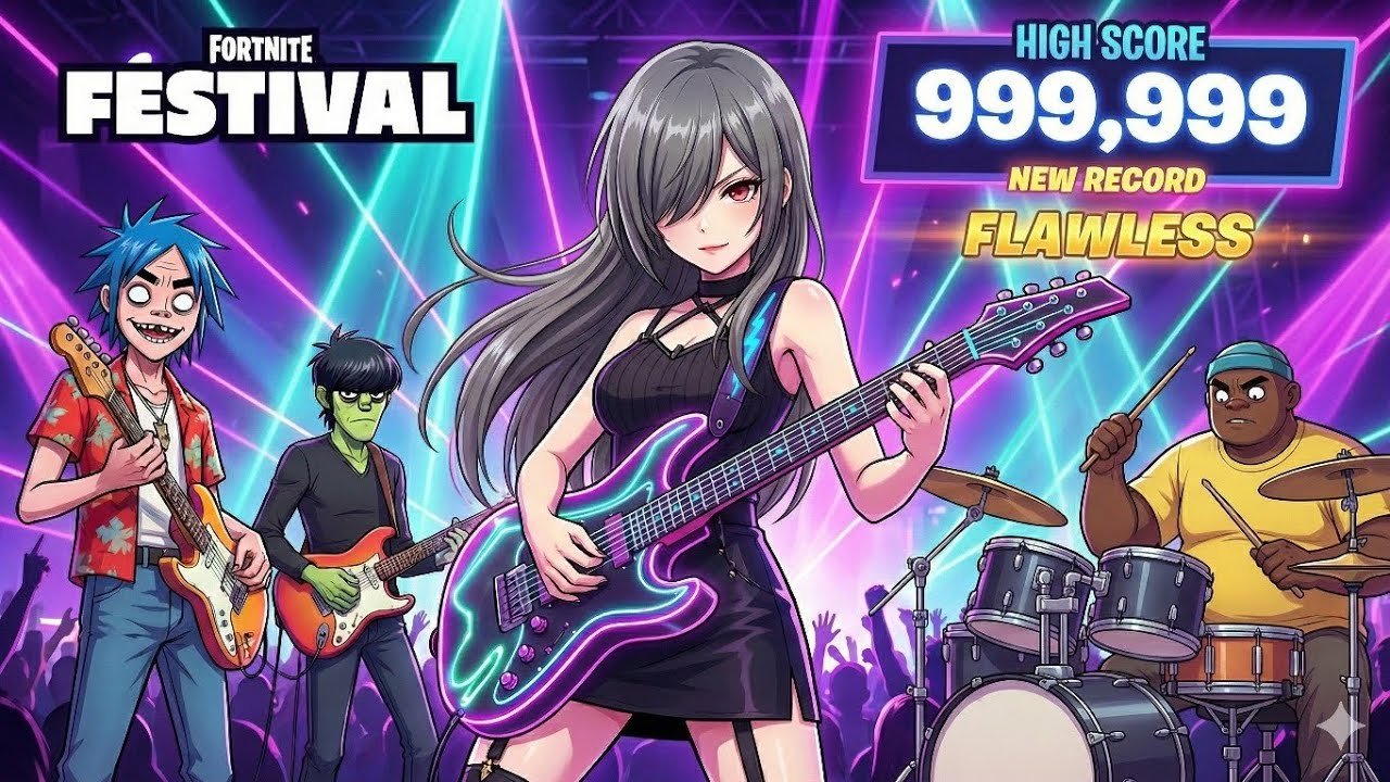 Especial 2 canciones de Gorillaz // Feel God Inc y On Melancholy Hill // Fortnite Festival 🔥