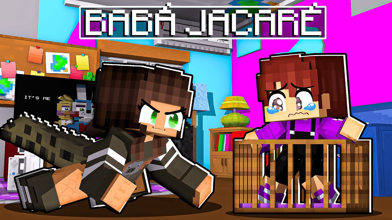 S4ULO tem uma BABÁ JACARÉ no Minecraft