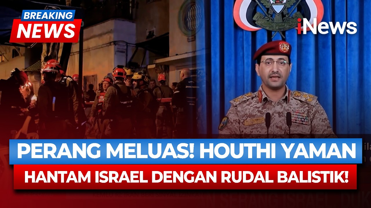 BREAKING NEWS! Houthi Yaman Luncurkan Rudal Balistik ke Israel, Dukung Iran