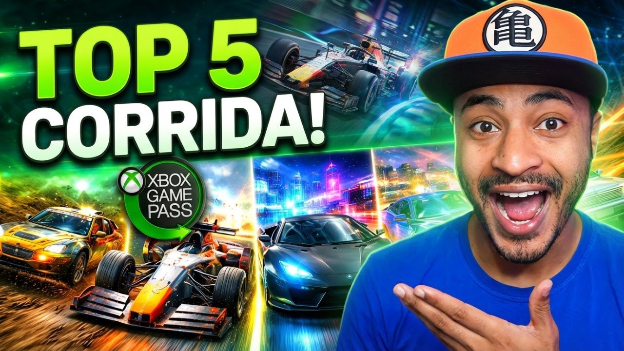 Os 5 MELHORES JOGOS do XBOX GAME PASS de CORRIDA!