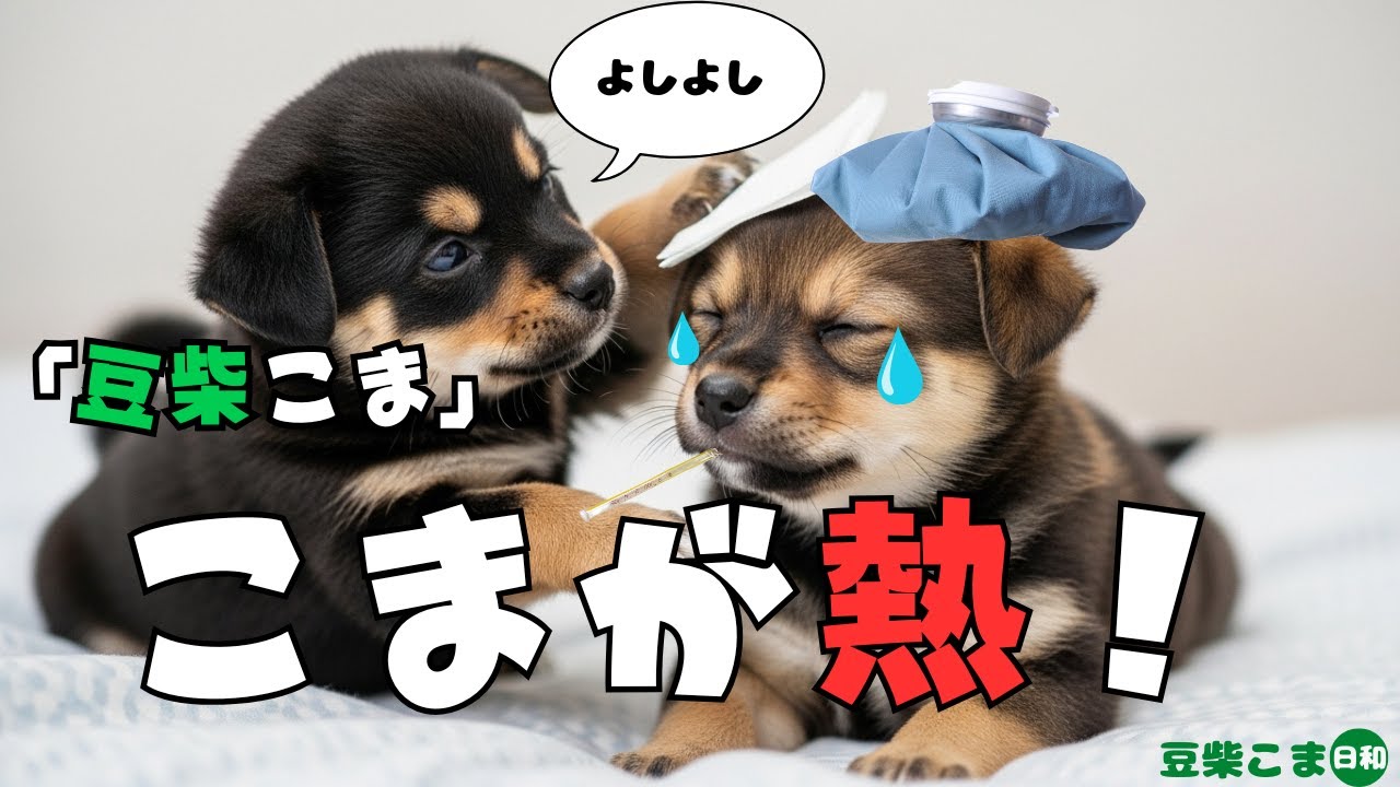 【涙腺崩壊？！】豆柴こま/風邪でぐったり・・・優しい看病が胸に染みる 【癒しMAX】