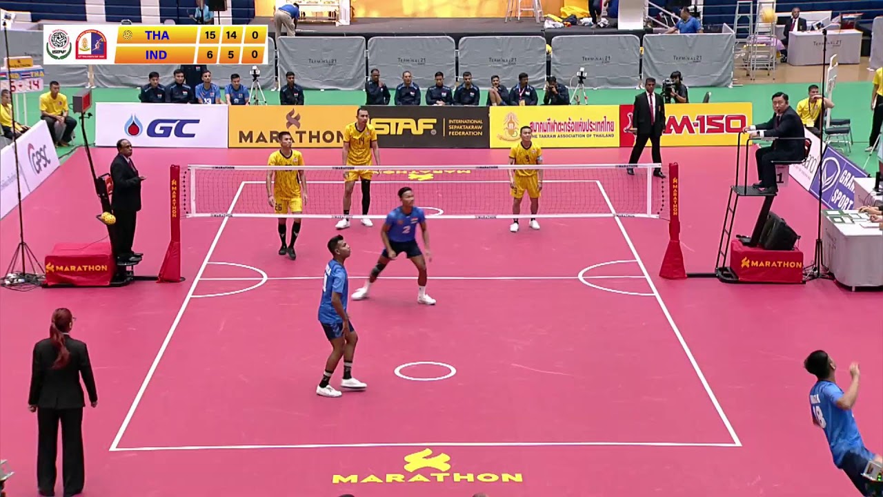 #KingsCup37 ไทย VS อินเดีย ตะกร้อทีมชุดชาย กลุ่ม A