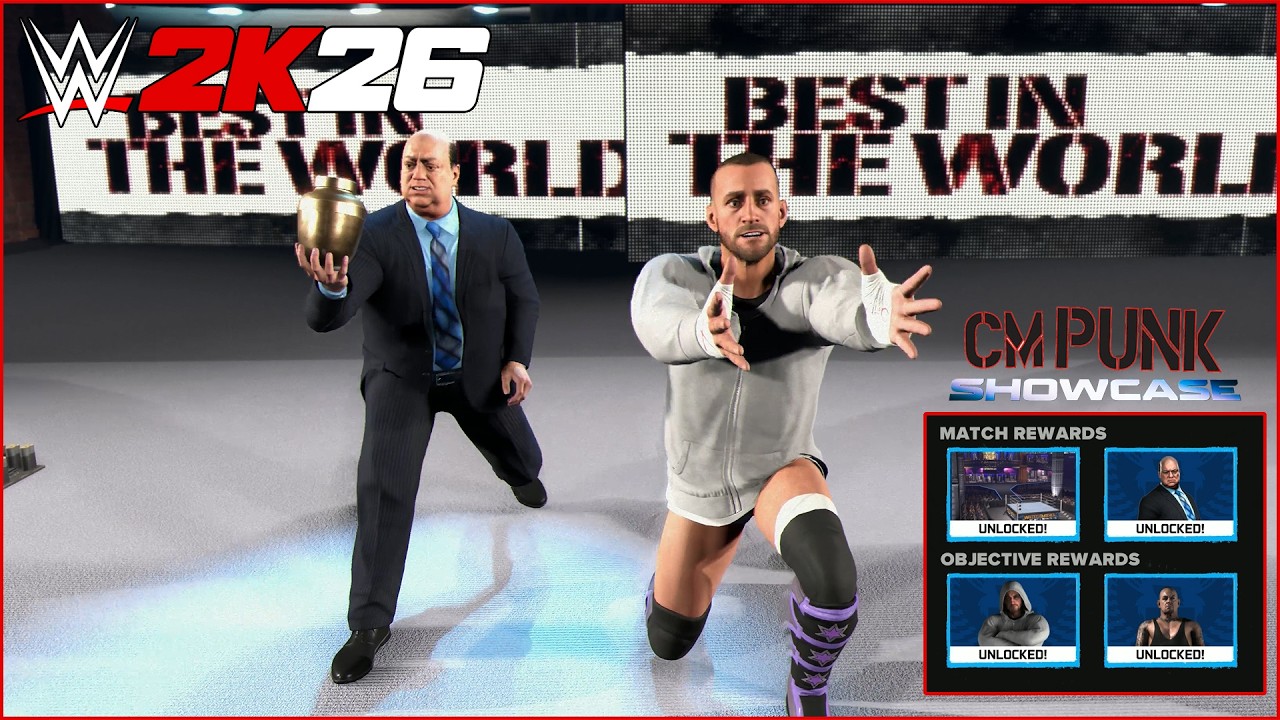 WWE 2K26 CM Punk Showcase For Whom The Bell Tolls CM Punk vs Undertaker Wrestlemania 29
