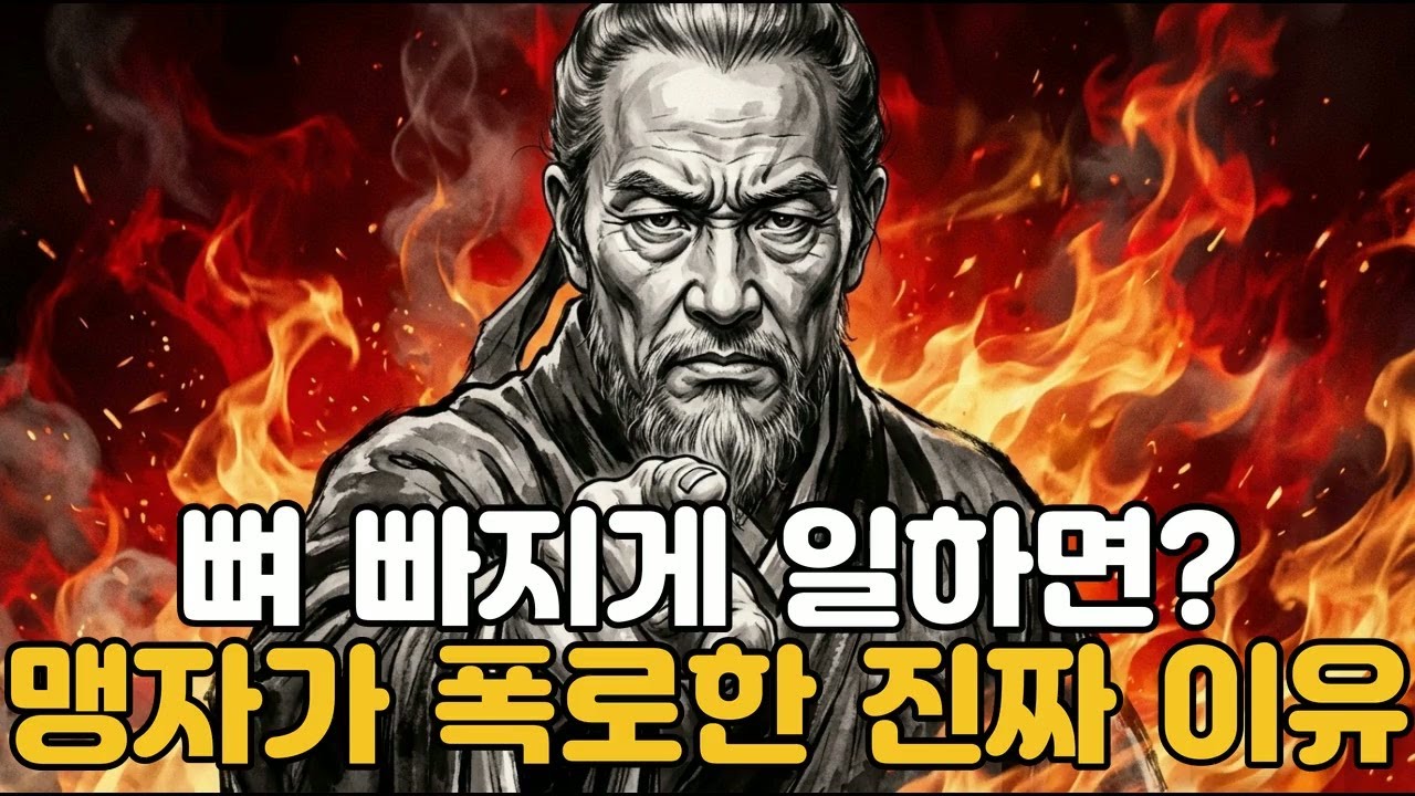 왜 착하게 살수록 영혼이 갉아먹히는지 맹자가 폭로한 3가지 비밀 -맹자-