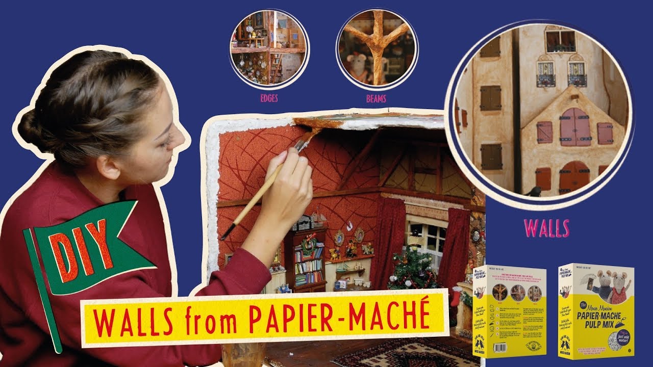 DIY Walls from Papier Mache | Mouse Mansion Tutorial