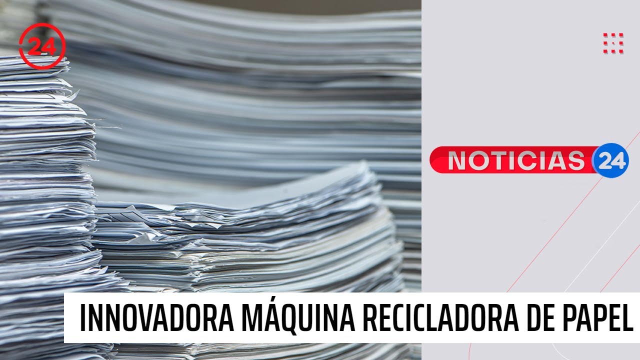Máquina produce 25 toneladas de papel reciclado al mes: 