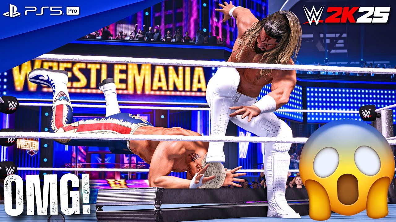WWE 2K25 - Seth Rollins (c) vs. Cody Rhodes (c) - TLC Match at WrestleMania 41 | PS5 Pro [4K60]