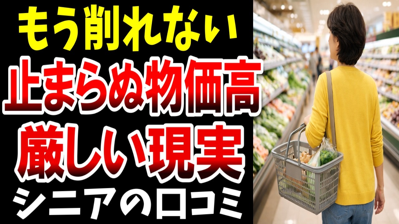【老後の不安】物価高騰によるシニアの厳しい現実…シニアの口コミ20選紹介します