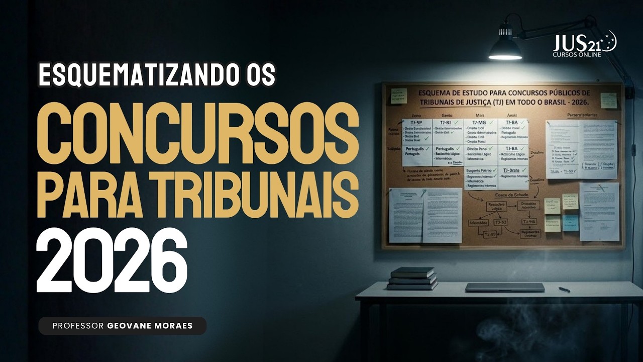 Esquematizando os Concursos Para Tribunais - 2026 | Geovane Moraes