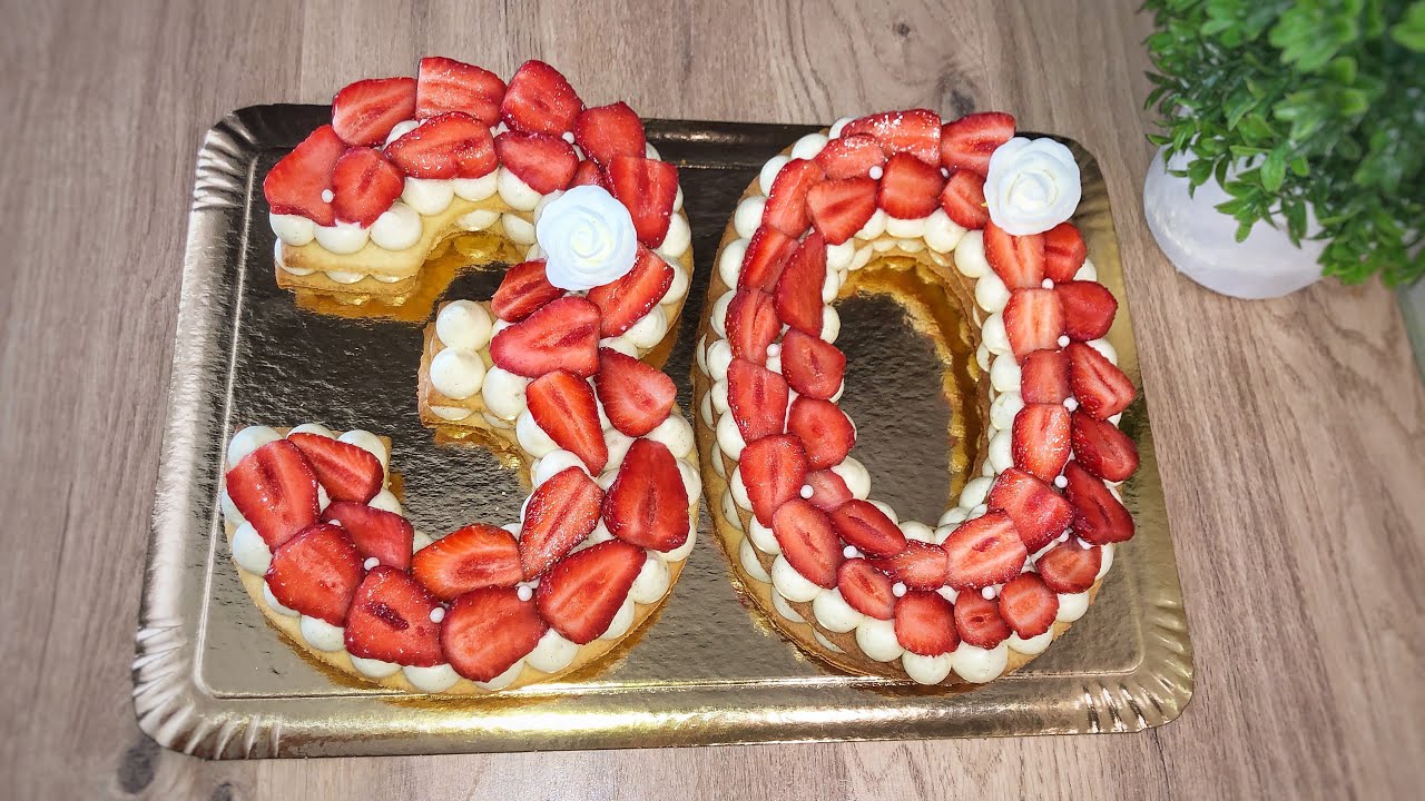 Le Number Cake aux Fraises 🍓