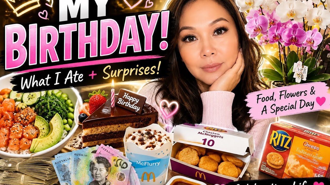 What I eat for my Birthday? Surprise and flowers 