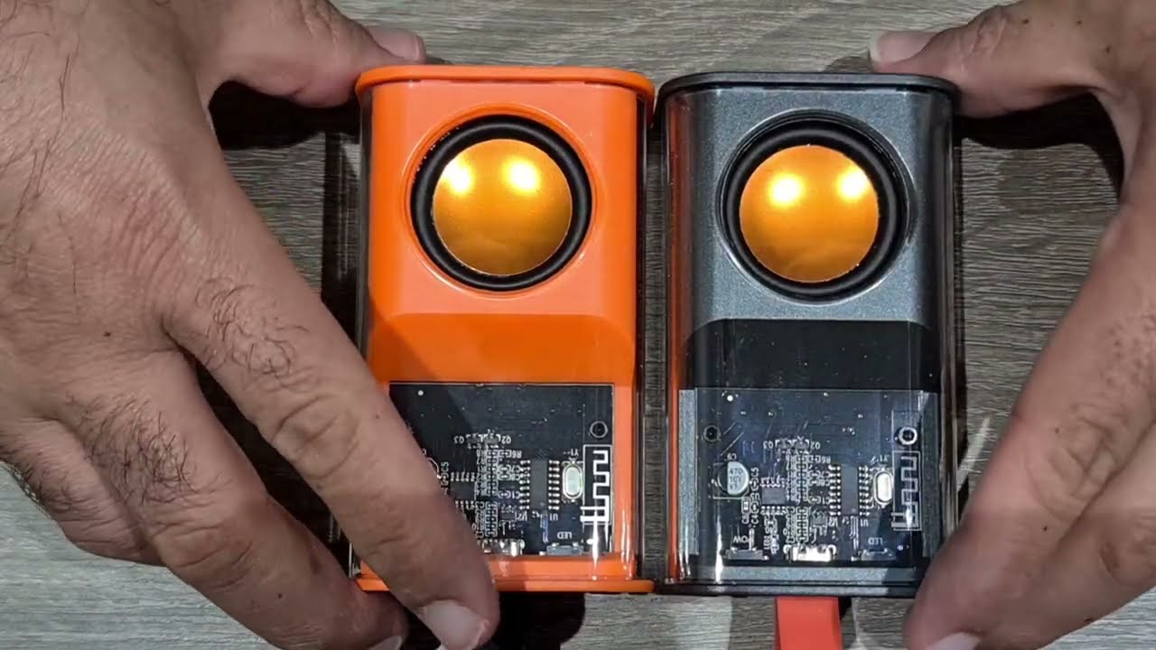 Armour transparent Bluetooth Speaker with LED Lighting