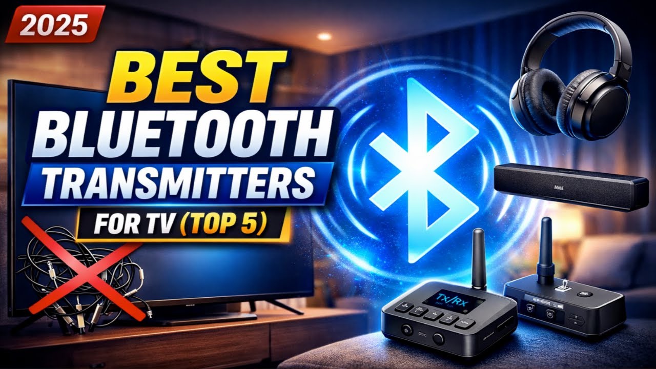 Top 5 Best Bluetooth Transmitters for TV 🔊 Low Latency & Wireless Audio (2025)