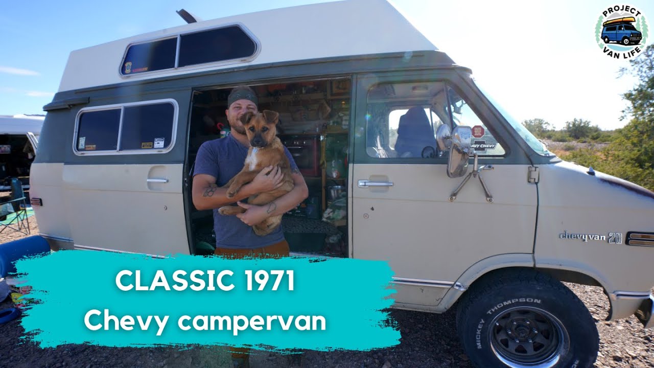 Classic 1971 Chevy G20 van conversion for this full-time vanlifer