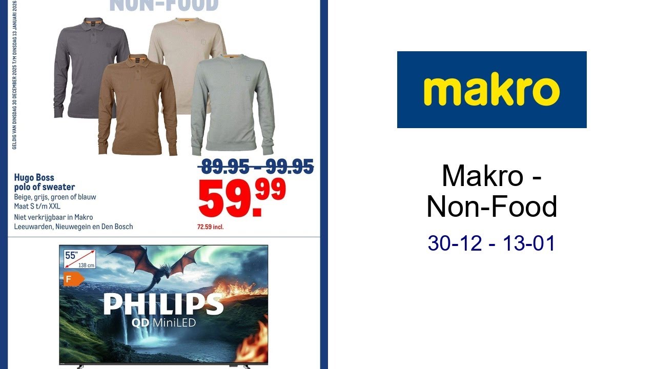 Makro - Non-Food 30-12 - 13-01
