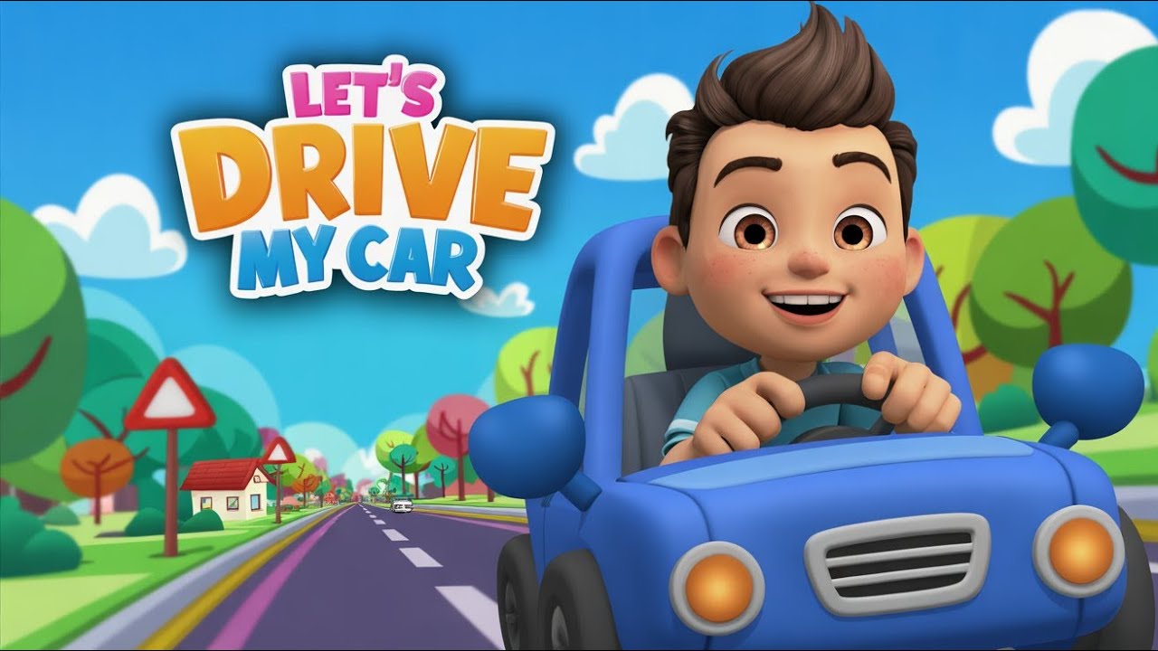 Driving in My Car 🚗 | Beep Beep Car Song for Kids | WonderBeatsKids