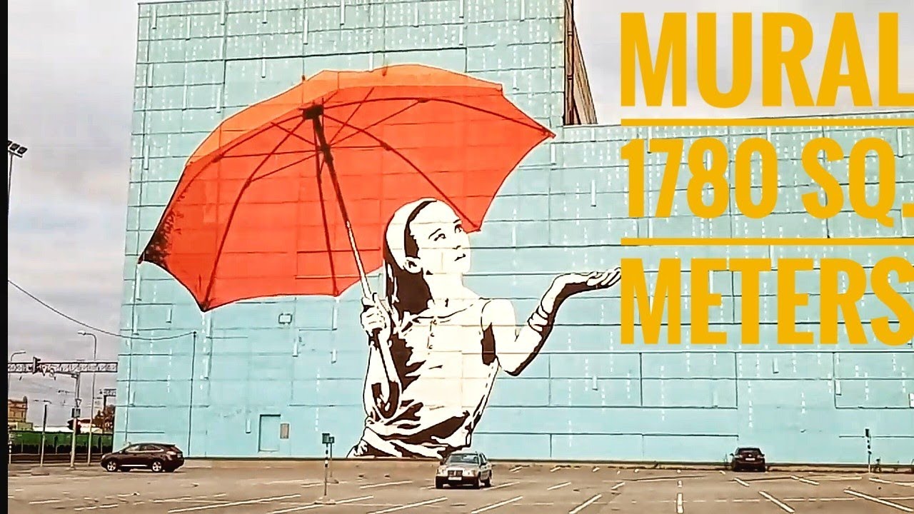 The biggest mural in the Baltics 1780 sq. meters / Самая большая фреска в Прибалтике 1780 кв. Метров