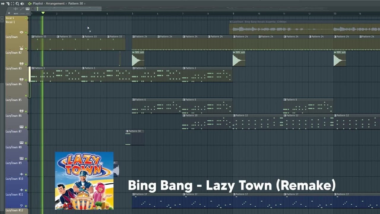 Bing Bang - Lazy Town Fl Studio 21 Remake (Instrumental) | GoMadness