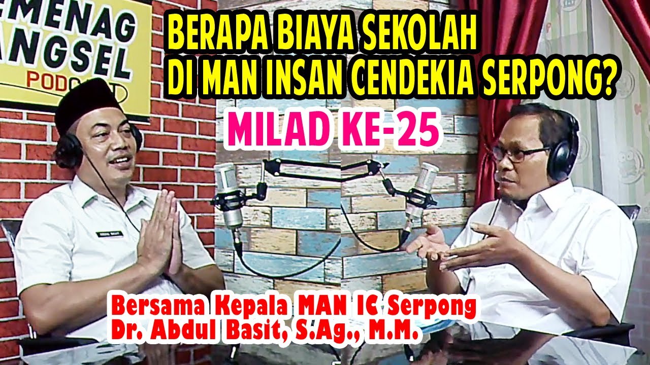 Berapa Biaya Sekolah di MAN Insan Cendekia Serpong?