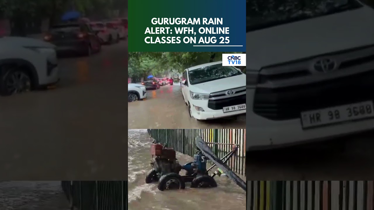 Gurugram Rain Alert: Heavy Rain Leads Waterlogging In Parts Of City | Haryana | N18S