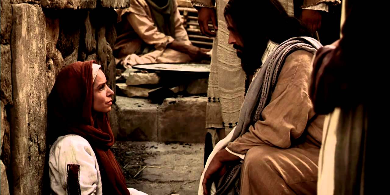 Jesus heilt eine gläubige Frau