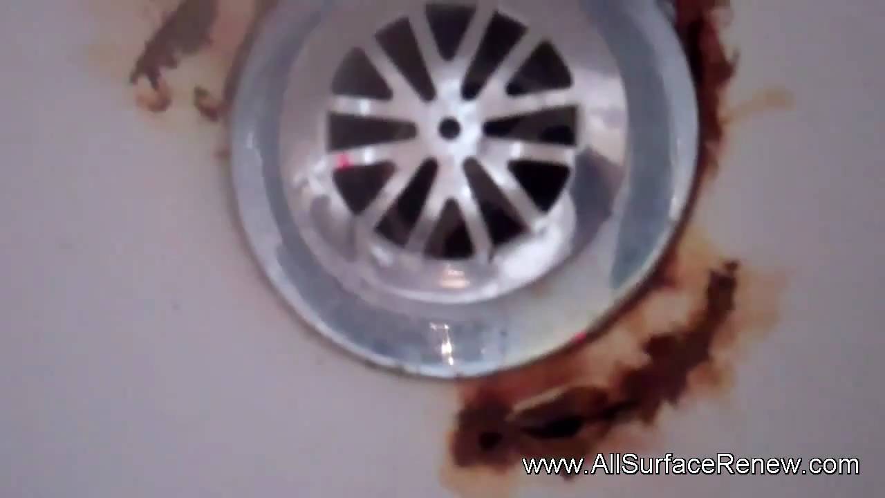 Fixing Rusted Bathtub Drain