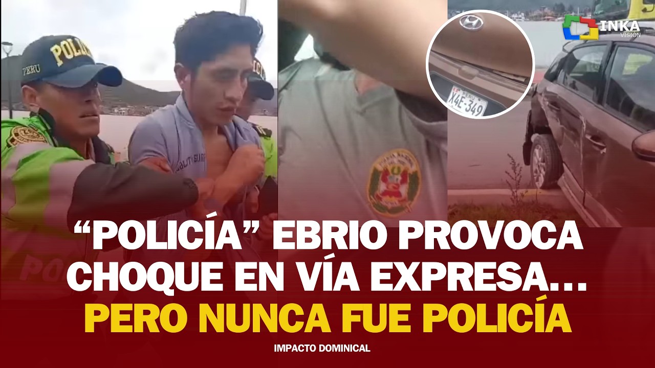 #ImpactoDominical | 🔴🔵🟡🟢 | “POLICÍA” EBRIO PROVOCA CHOQUE EN VÍA EXPRESA… PERO NUNCA FUE POLICÍA