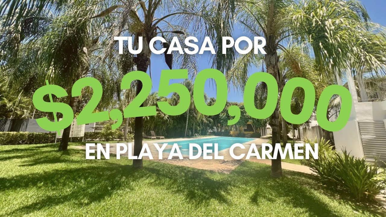 3 BR fully furnished and equipped house for sale in gated community Playa del Carmen under USD130k
