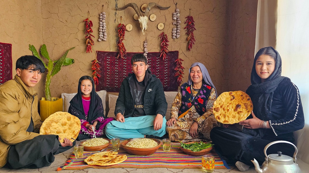 Making Traditional Afghan Pilaf in the Heart of Bamyan