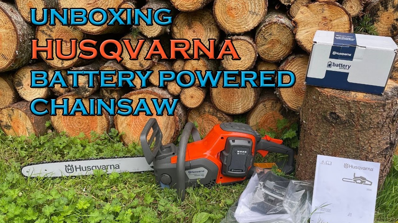 Unboxing my brand new Husqvarna battery powered chainsaw. Husqvarna Power Axe 350i