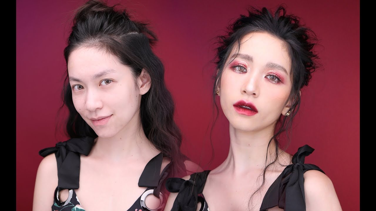 Cherry Red make up look ลองเล่นของใหม่จาก MERREZ'CA