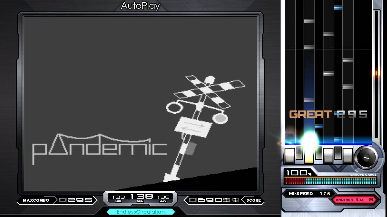 数の子bit - Pandemic, 138BPM. Genre, Techno ♫ Mumei-10 BMS Pack ♫ 【BMS】