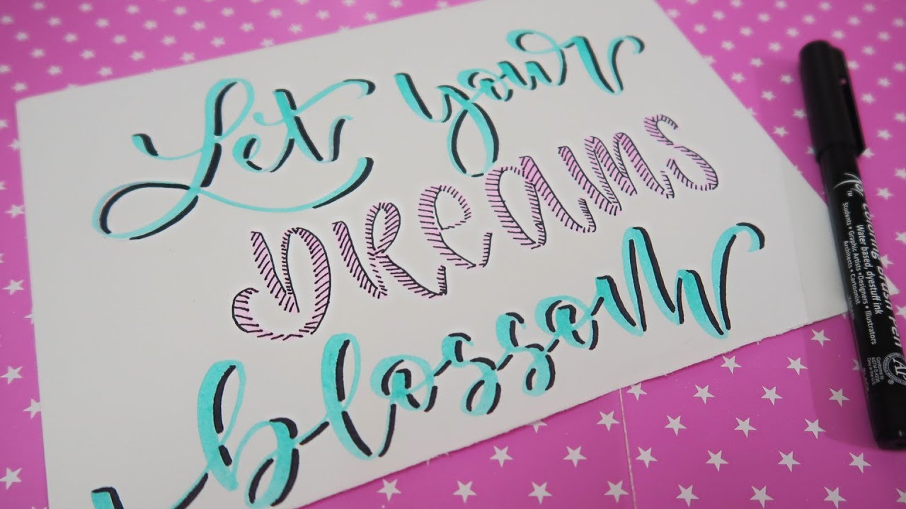 Brush Pens Calligraphy| Beginner Brush lettering | Calligraphy Tips