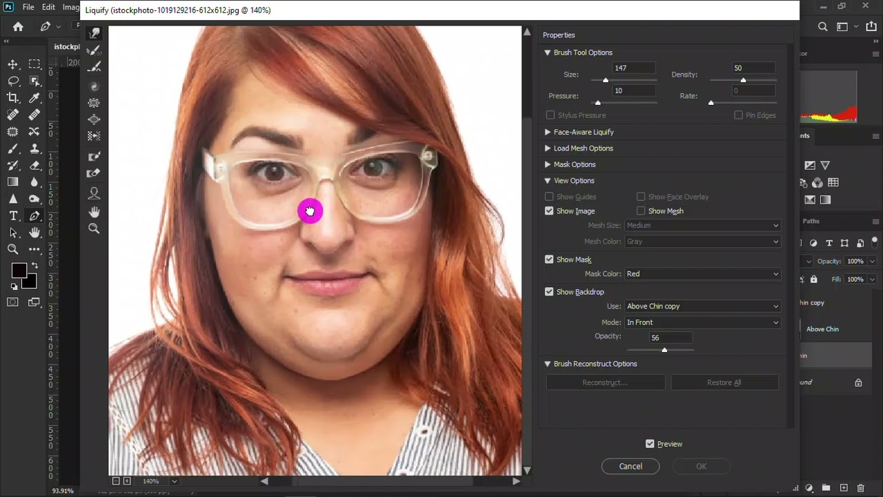 Remove Double Chin in Adobe Photoshop | Photoshop Tutorial |