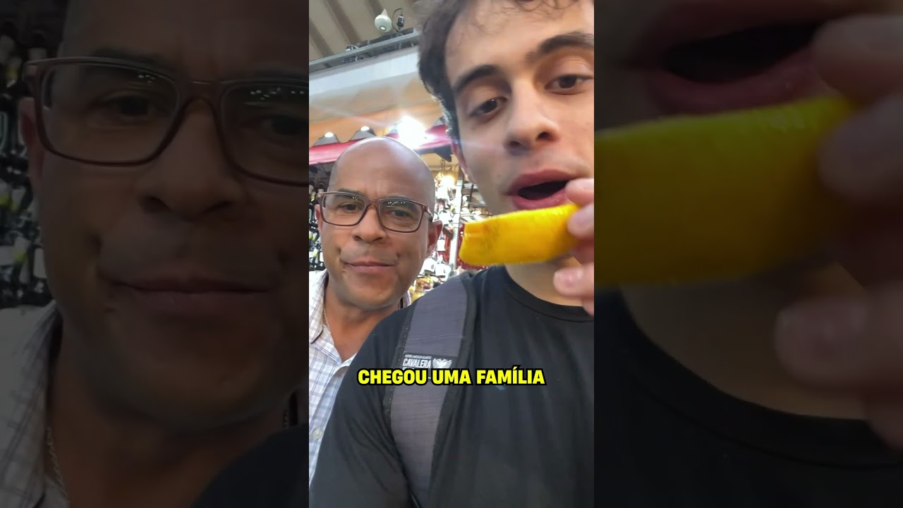 Provando comidas no Mercad&atilde;o de S&atilde;o Paulo #shorts