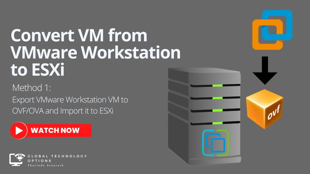 How to Convert VMware Workstation VMs to ESXi #TechTutorial #VirtualMachineMigration